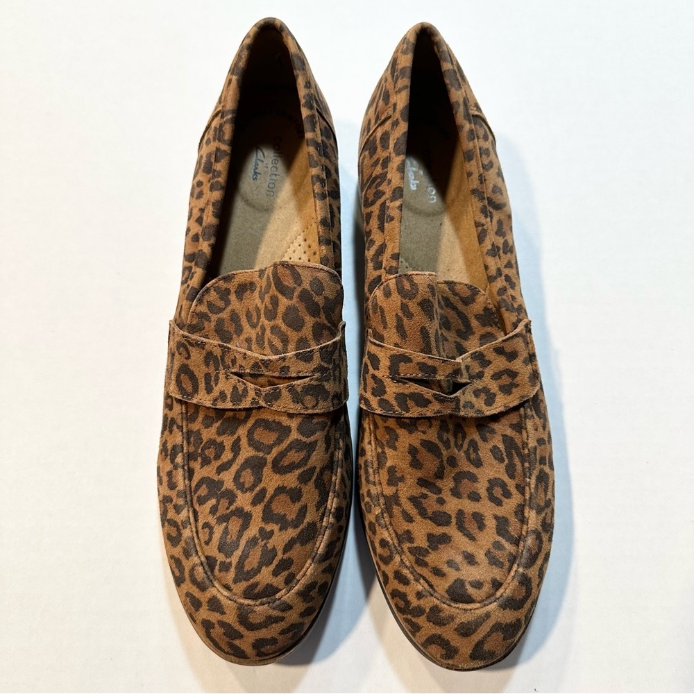 Clarks Loafers Trish Rose Brown Leopard Print, Size 11.5 Women’s - Picture 4 of 11